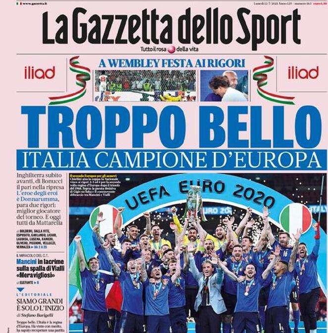 Rassegna stampa - Le prime pagine di lunedì 12 luglio