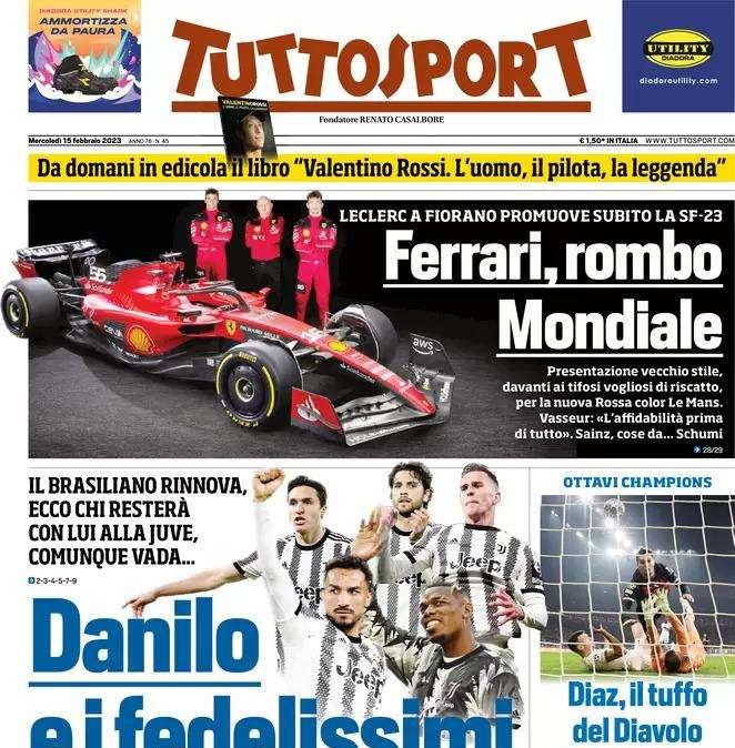 L'apertura di Tuttosport: "Nervi tesi Barella, interviene l’Inter: basta scenate!".