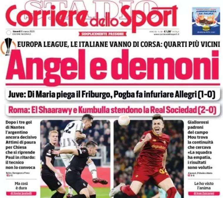 L'apertura del Corriere dello Sport: "Lukaku si prende l'Inter"