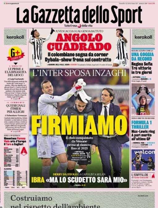 Rassegna stampa - Le prime pagine di lunedì 6 dicembre