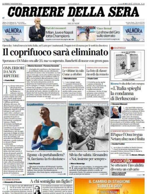 Corriere della Sera: "L'Inter snobba i fischi di Calvarese, ma attende Zhang"