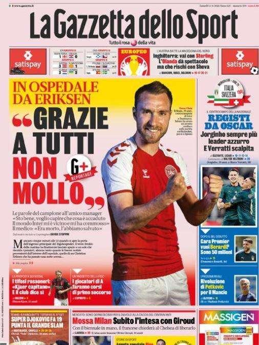 Rassegna stampa - Le prime pagine di lunedì 14 giugno