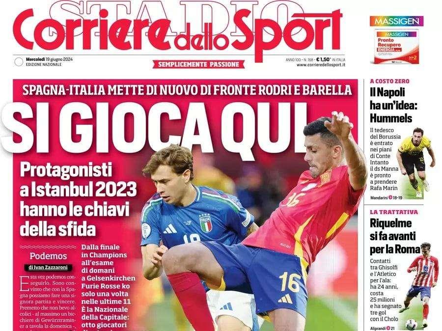 Il dilemma di Arna e i dubbi dell’Inter. L'apertura del Corriere dello Sport