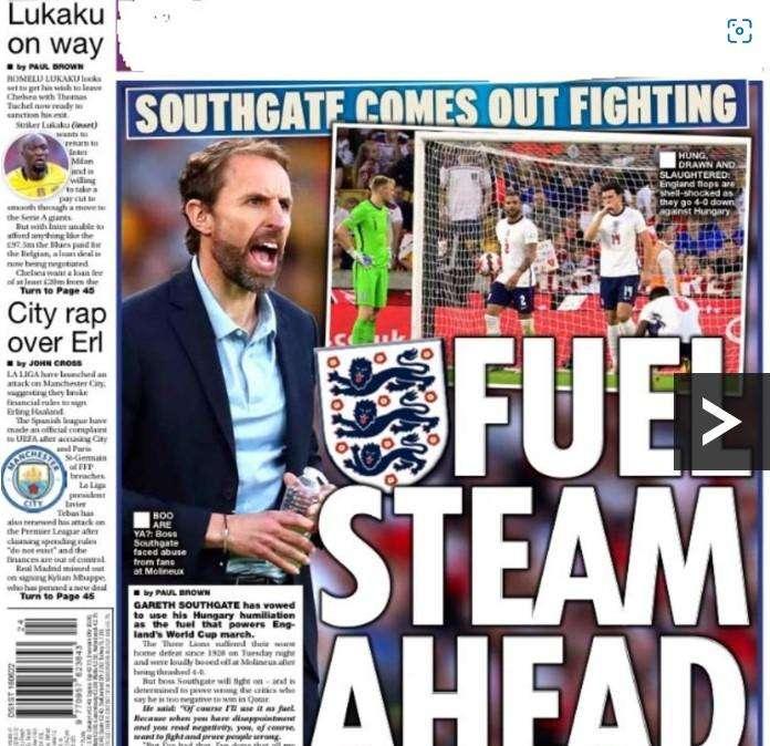 Il Daily Mail in prima pagina: "Lukaku on way". Thomas Tuchel dà l'ok al suo addio
