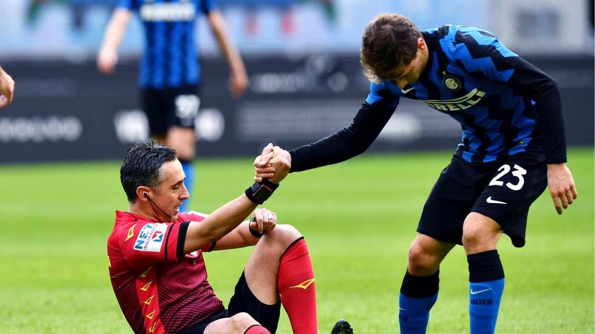 Inter-Crotone, Aureliano sul rigore assegnato ai rossoblù: "Non vidi il fallo, ma nessuno protestò"