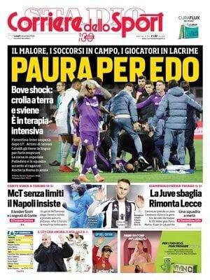 "Una squadra a metà": la prima pagina del Corriere dello Sport sentenzia la Juve