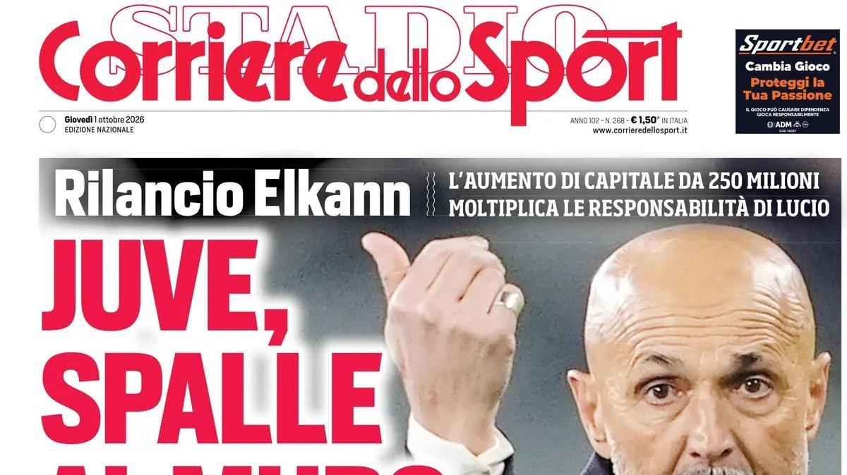 "Bianchedi, lo strappo. Si dimette da capodelegazione dell'Italia": la prima pagina del CdS
