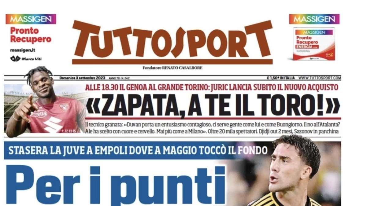 Tuttosport sull'Inter: "Inzaghi, prova del nove. E del Pioli"
