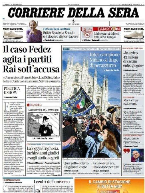 Il Corriere della Sera: "È Conte la password scudetto dell'Inter"