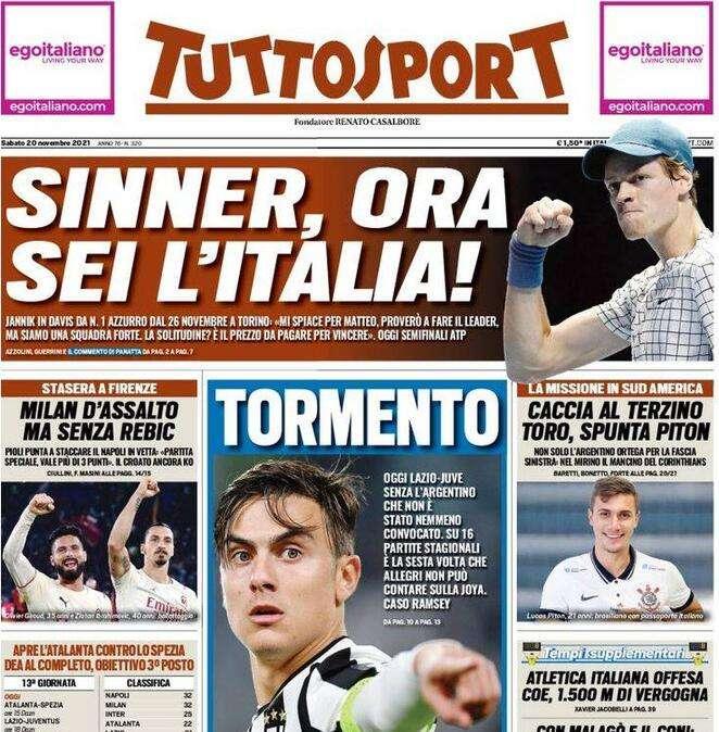 Tuttosport sulla sfida di San Siro: "Lautaro, vedi il Napoli e risorgi"