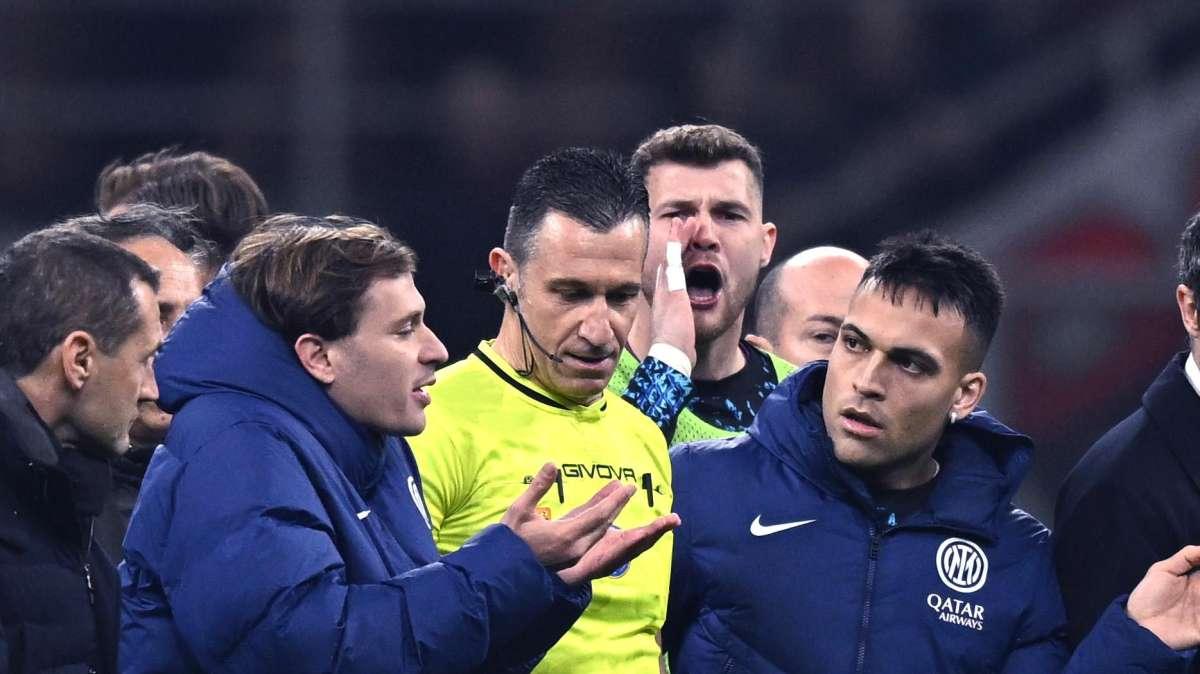 Bordocam derby, Barella incredulo sul gol annullato a Carlos Augusto: "È una follia" 