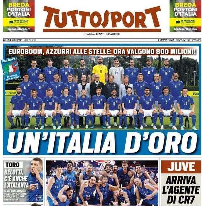 Tuttosport in prima pagina: "Raspadori subito all'Inter: è pressing"