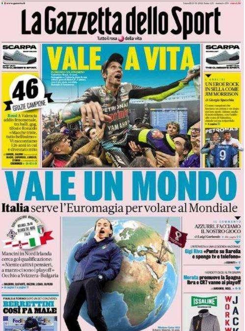 Rassegna stampa - Le prime pagine di lunedì 15 novembre