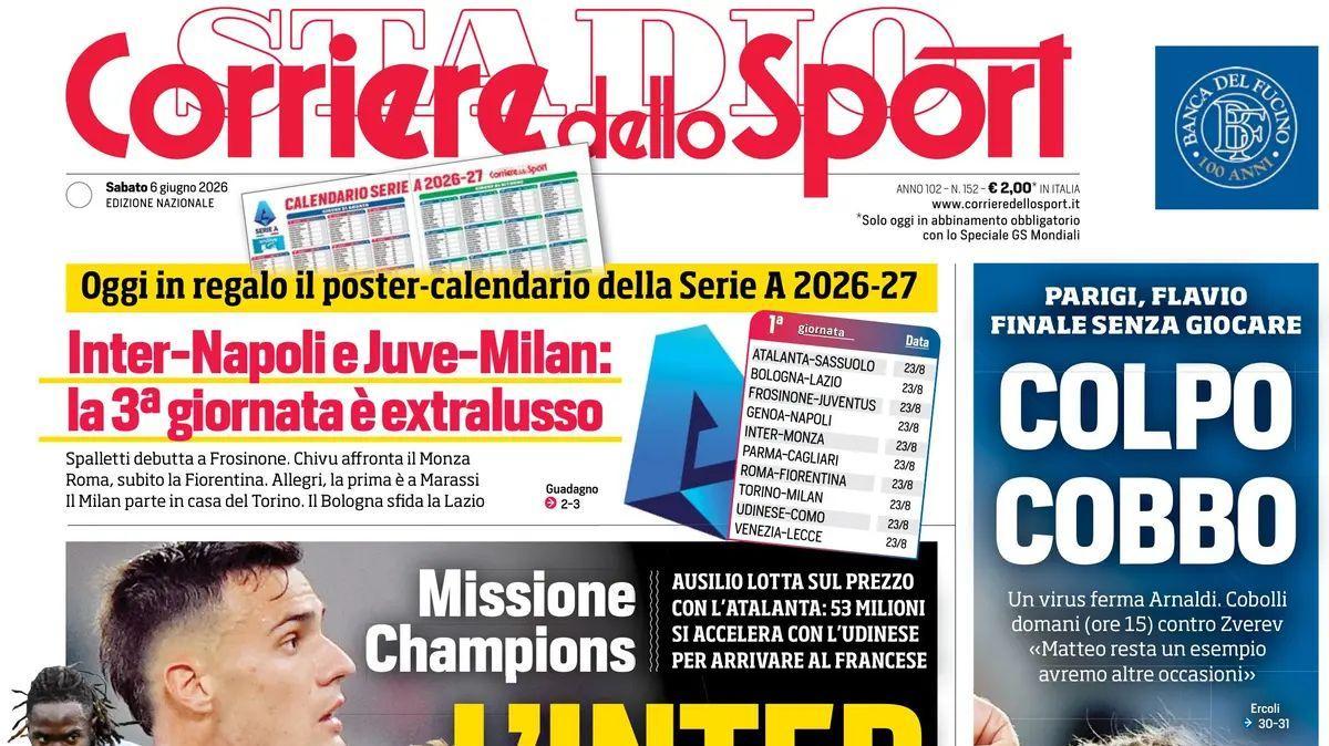 Il Corsport: "L'Inter si fa in tre: Palestra priorità, si accelera per Solet, torna Stankovic"