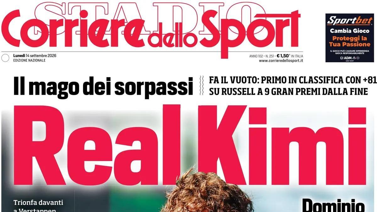 "Rimonta due volte e perde con Sassuolo, non è da Juve", la prima pagina del Corriere dello Sport