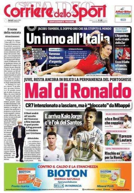 Il Corriere dello Sport in prima pagina: "Il prezzo di Lautaro"