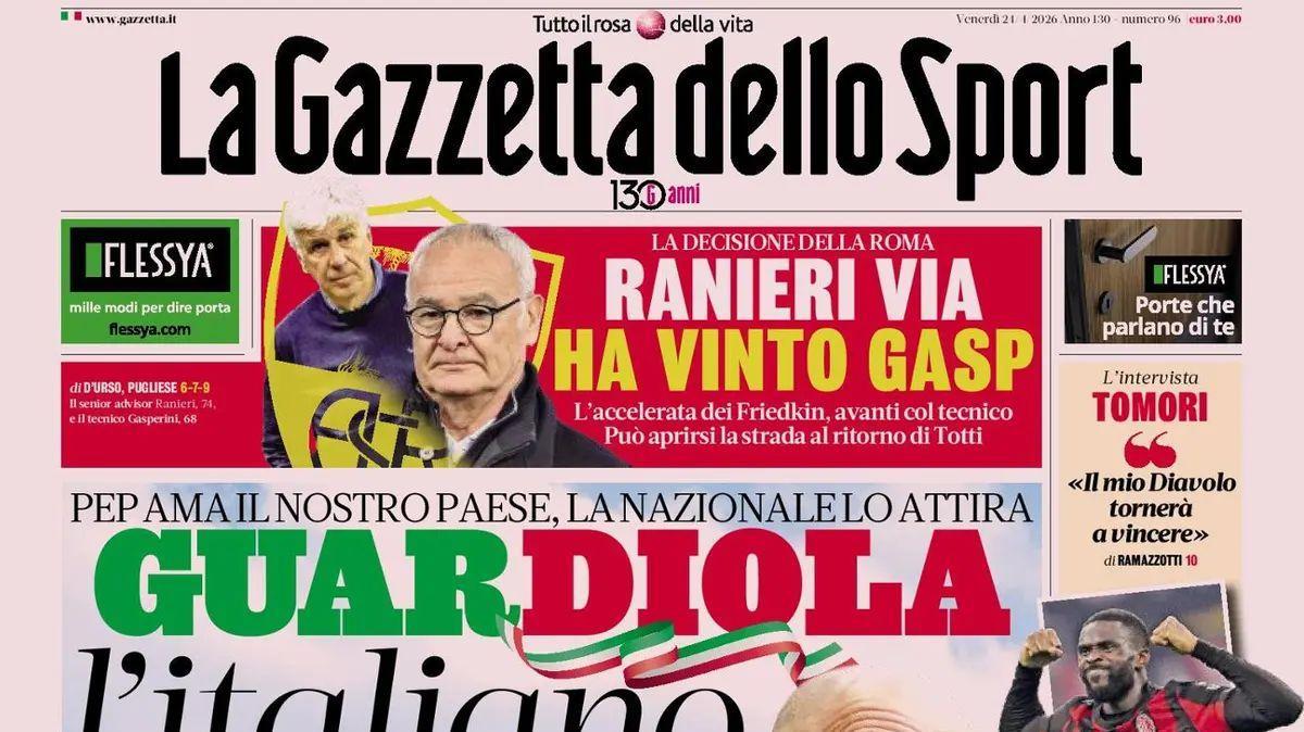 "Muharemovic dice sì ai nerazzurri. Il primo regalo è in difesa. Inter, riecco Koné": le prime pagine del 24 aprile 