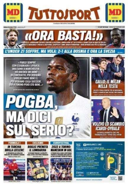 TuttoSport - Le parole di Marotta: "Volevo lo scambio Icardi-Dybala"