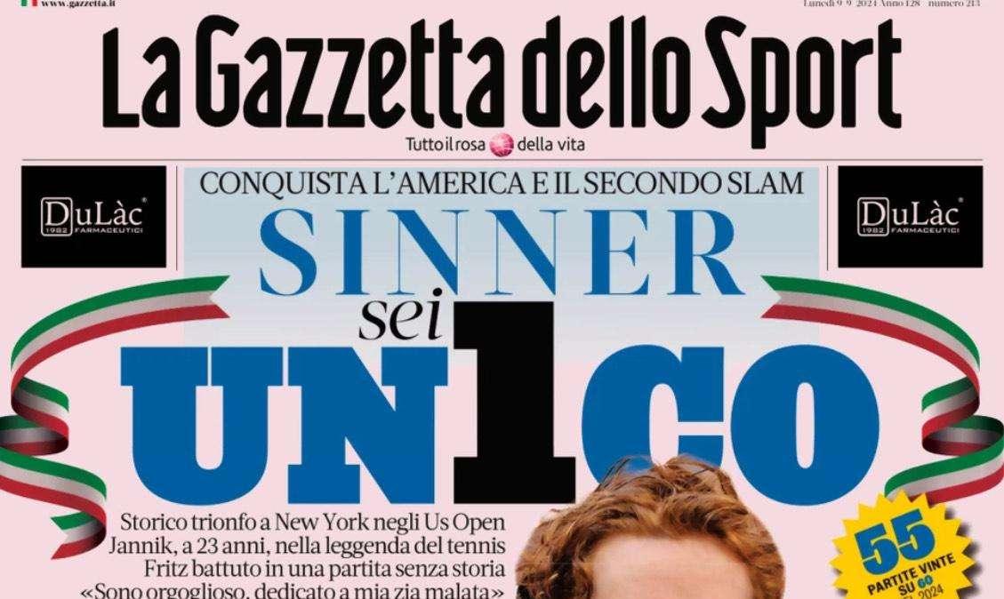 "Inter, è tornata la difesa": l'apertura dell'edizione odierna di Gazzetta dello Sport