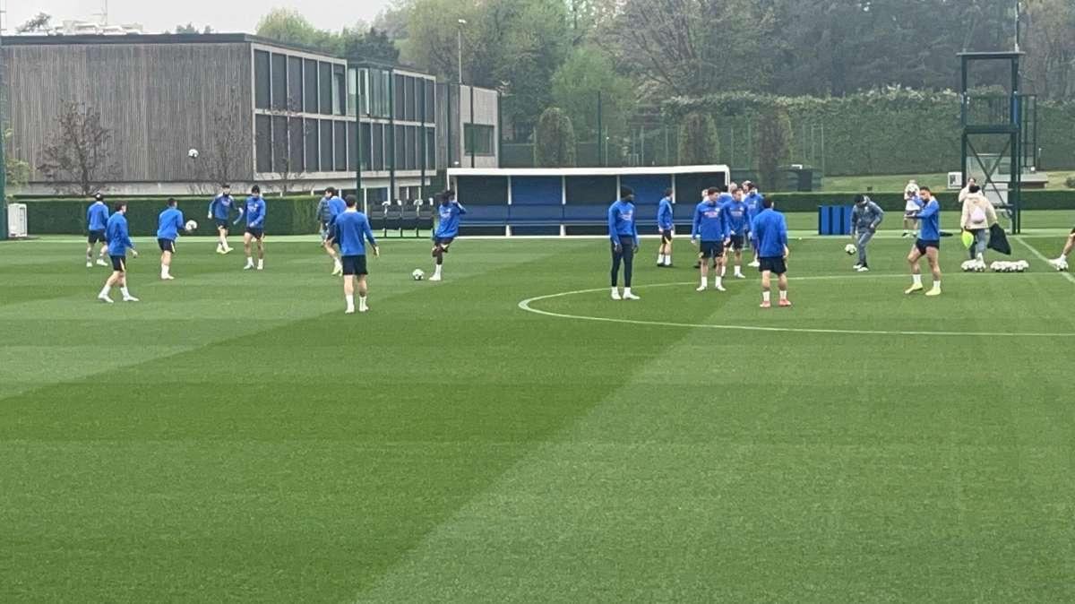 Rifinitura dell'Inter prima del Bayern: 2 assenti per infortunio, le immagini