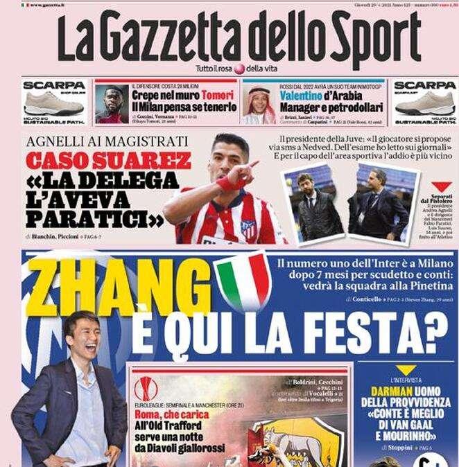 Rassegna stampa - Le prime pagine di giovedì 29 aprile