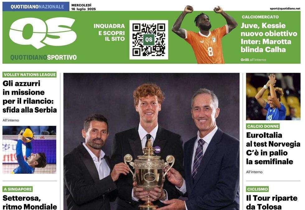 "Inter, Marotta blinda Calha. Juve, Kessie nuovo obiettivo", la prima pagina del Quotidiano Sportivo