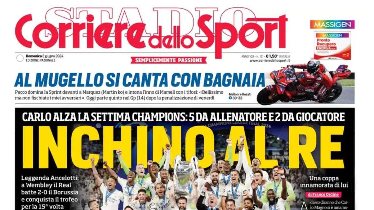 Juve-Allegri in tribunale, Inter nel caso plusvalenze. Le prime pagine del 2 giugno