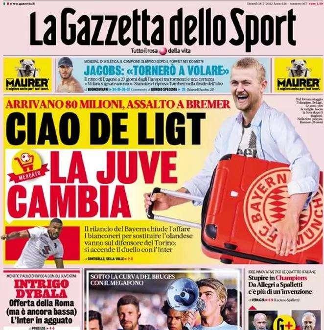 Rassegna stampa - Le prime pagine di lunedì 18 luglio