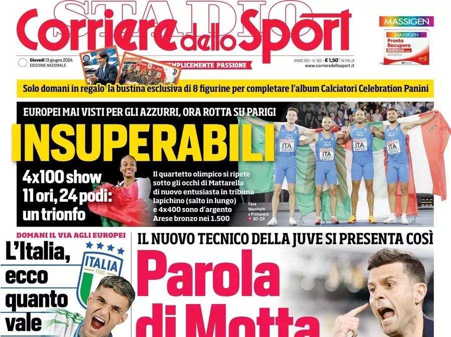Dal rinnovo di Inzaghi allo scatto per Martinez. Le prime pagine del 13 giugno
