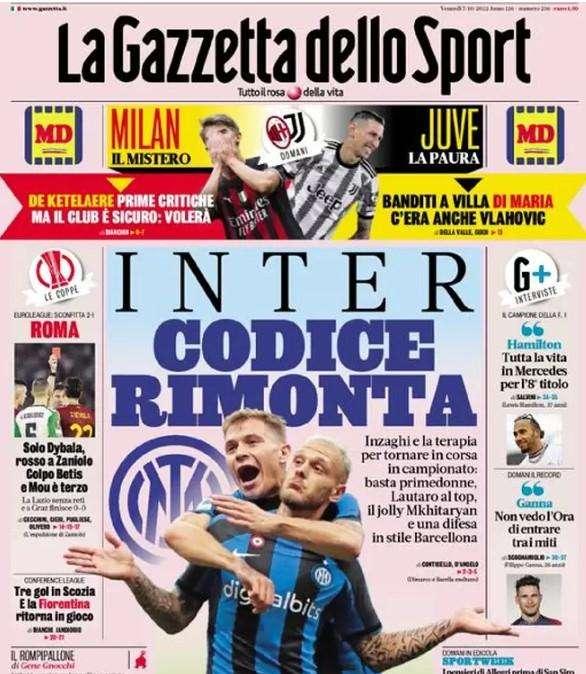 Rassegna stampa - Le prime pagine di venerdì 7 ottobre