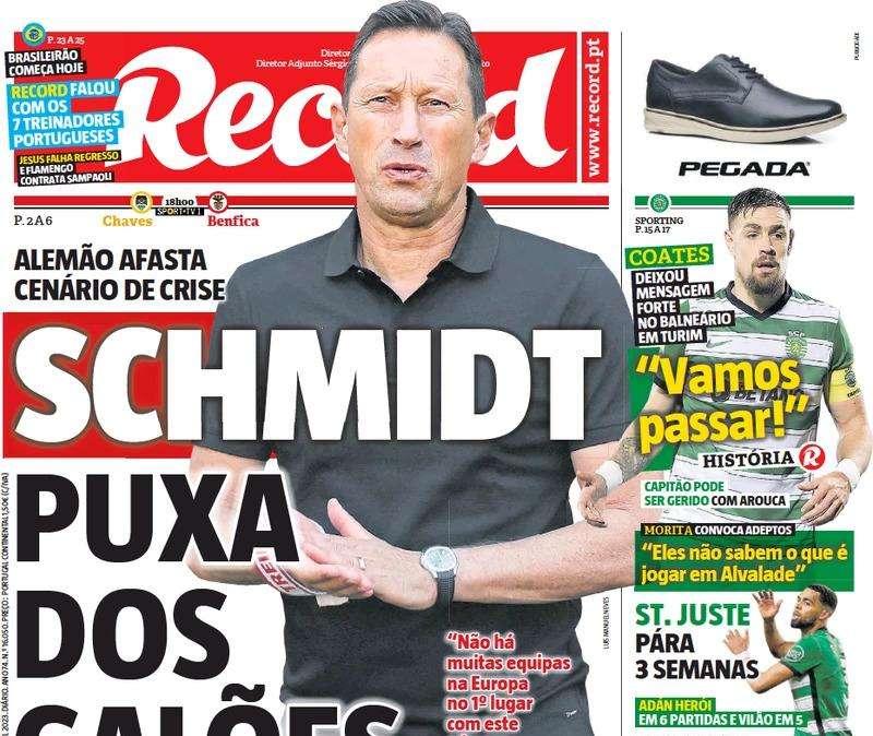 Benfica, le prime pagine dei quotidiani portoghesi: "Schmidt trascina i suoi"