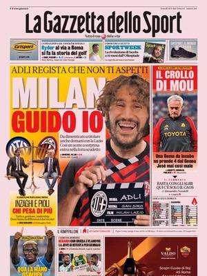 La Gazzetta in apertura analizza il lavoro di Inzaghi e Pioli: "Chi pesa di più"