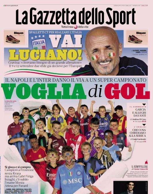 Thuram punta al gol contro il Monza, Pavard intricato: le prime pagine di sabato 19 agosto