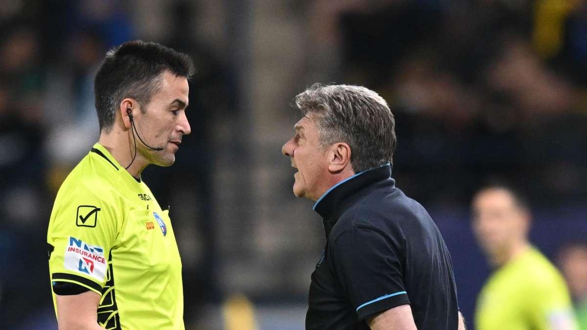 La moviola di Napoli-Inter: Rapuano fiscale, ma l'espulsione di Simeone è corretta