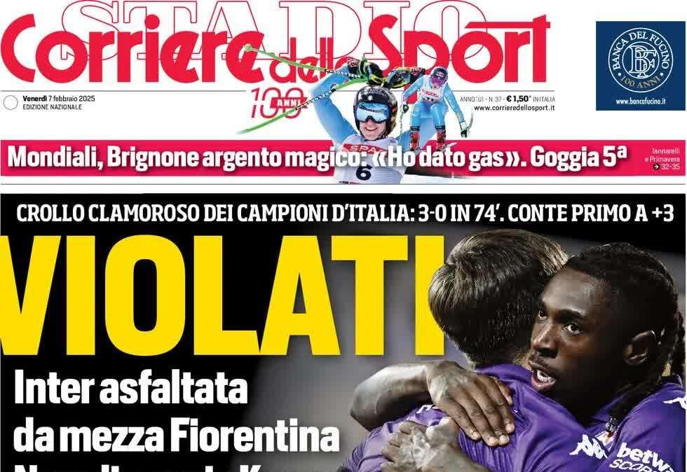 "Kean re, Inter in bambola": l'apertura dell'edizione odierna del Corriere dello Sport