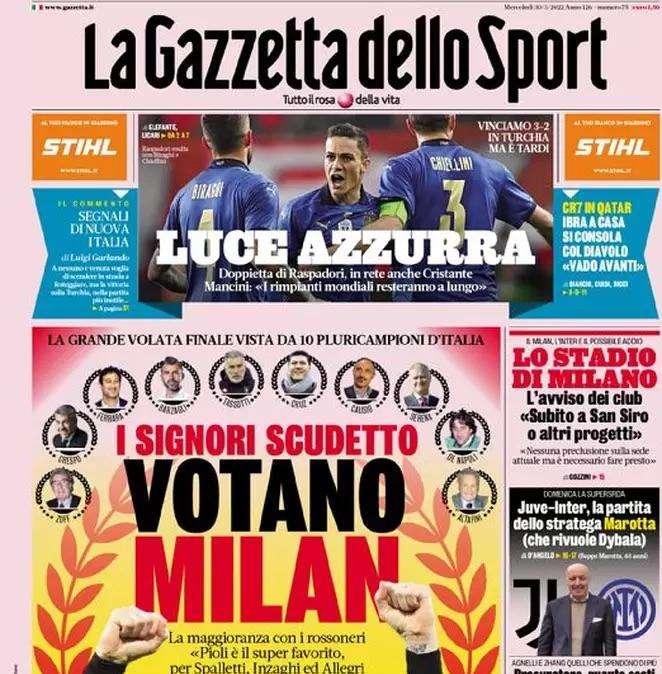 Rassegna stampa - Le prime pagine di mercoledì 30 marzo