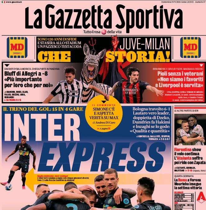 Rassegna stampa - Le prime pagine di domenica 19 settembre