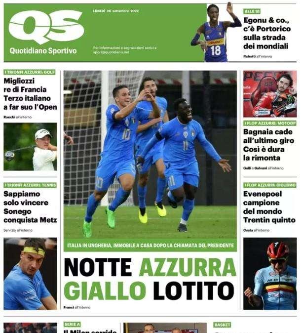 Il QS in prima pagina: "Zhang e Inter, monta l'idea di dire addio"