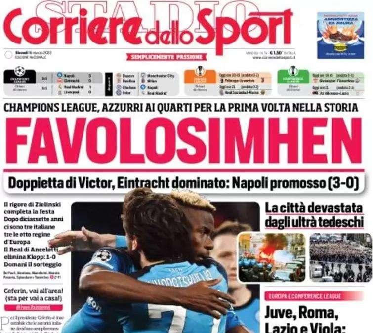 L'apertura del CorSport: "FavolOsimhen". Dopo diciassette anni, tre italiane ai quarti