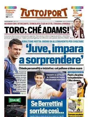 "Buchanan brucia i tempi e l’Inter può risparmiare": l'apertura di Tuttosport 