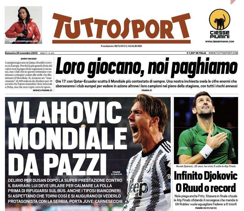 Tuttosport e il conto alla rovescia verso la Supercoppa: "Milano è già in Arabia" 