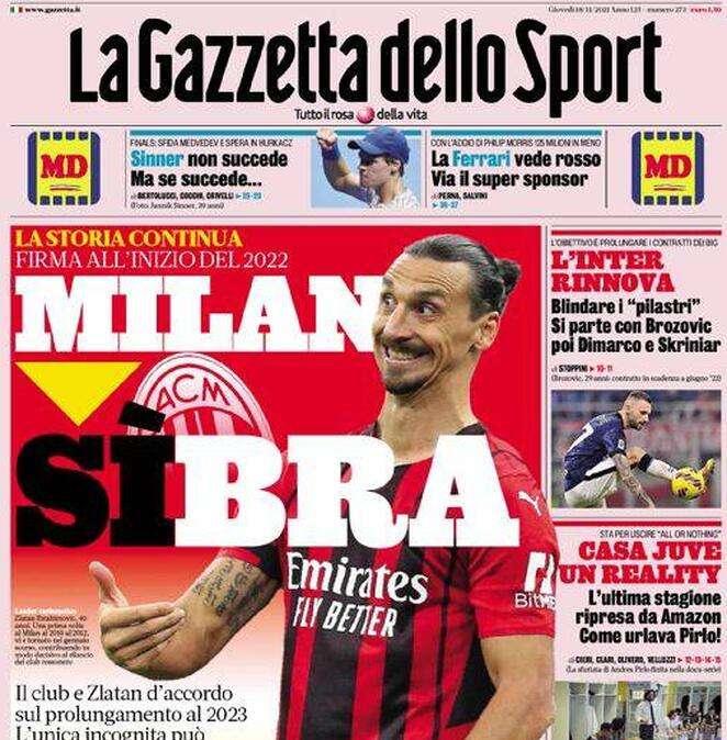 Rassegna stampa - Le prime pagine di giovedì 18 novembre