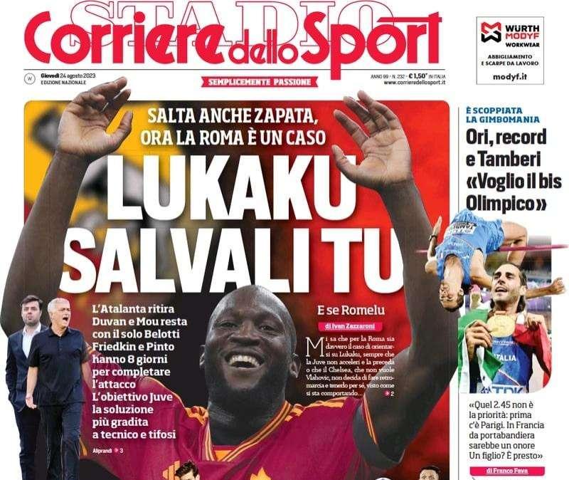 Il Corriere dello Sport in prima pagina: "Sanchez scalpita e parla già con i compagni"