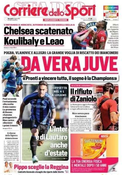 Rassegna stampa - Le prime pagine di mercoledì 13 luglio