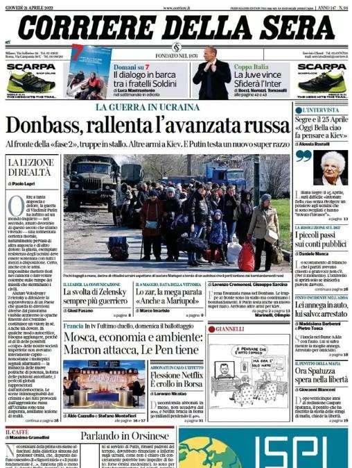 Corriere della Sera: "Coppa Italia, la Juventus vince. Sfiderà l'Inter in finale"