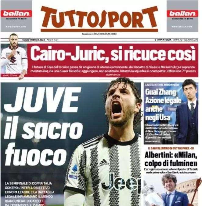 L'apertura di Tuttosport: "Guai Zhang, azione legale in patria"