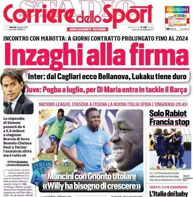 Rassegna stampa - Le prime pagine di martedì 7 giugno