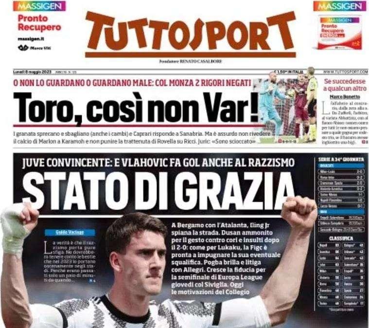 Tegola per il Milan, Tuttosport titola in apertura: "Leao salta l'Inter mercoledì"