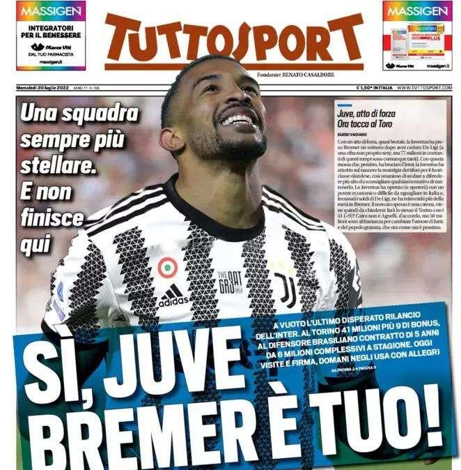Tuttosport in prima pagina: "Zhang ed Elliott, quanti guai fra rimborsi e sequestri"