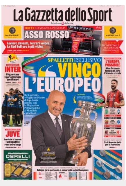 I piani di Marotta, i big restano. Per ogni ruolo due titolari: la prima pagina di Gazzetta dello Sport